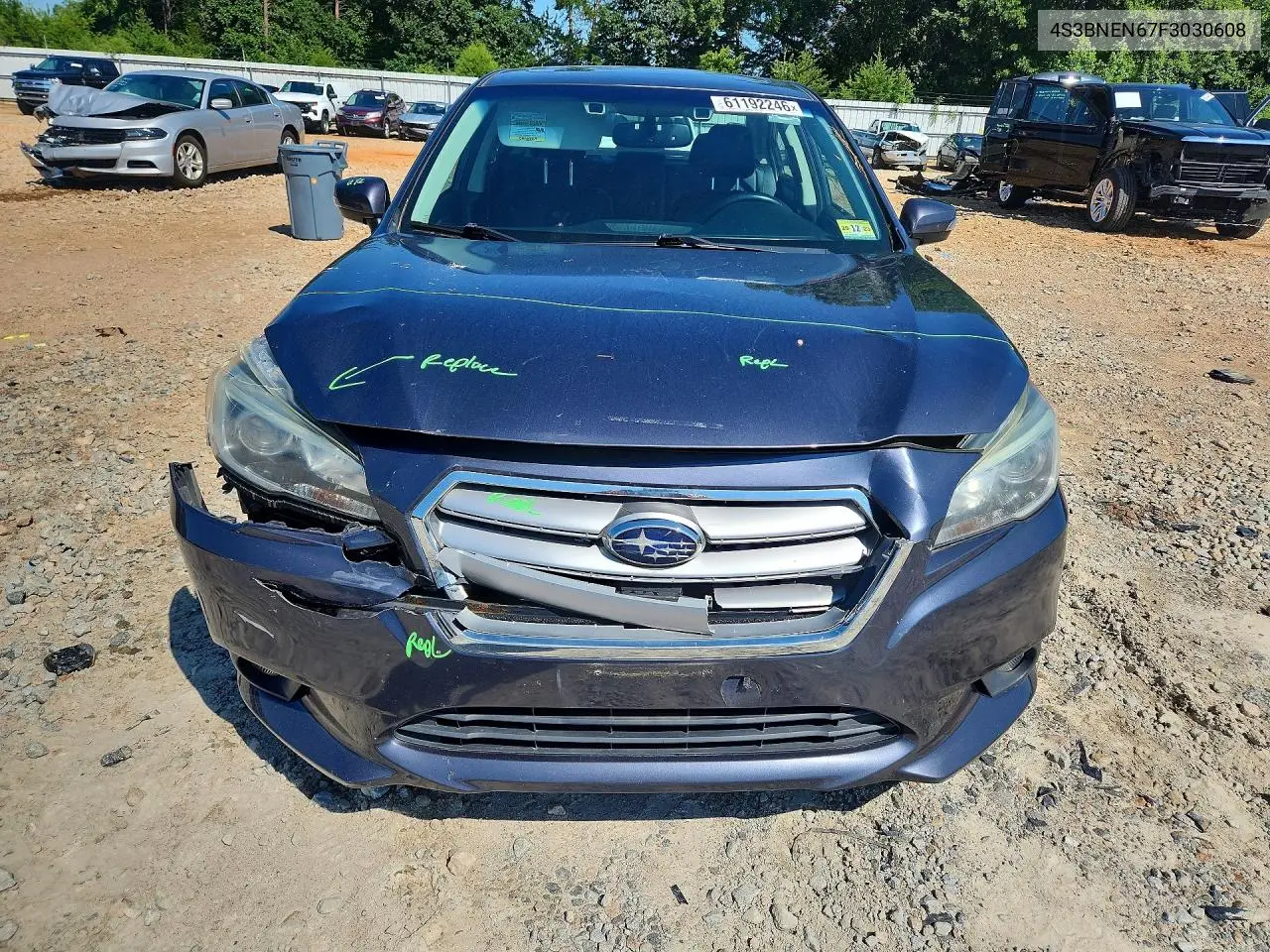 2015 Subaru Legacy 3.6R Limited VIN: 4S3BNEN67F3030608 Lot: 61192246