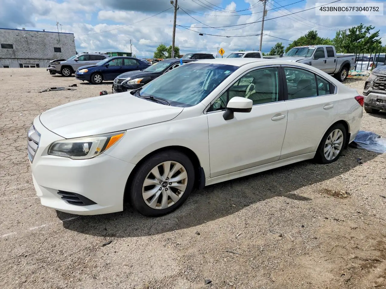2015 Subaru Legacy 2.5I Premium VIN: 4S3BNBC67F3040752 Lot: 61242446
