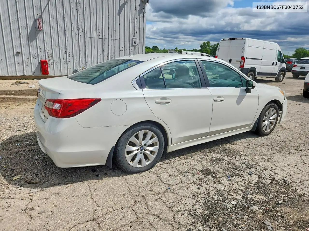 2015 Subaru Legacy 2.5I Premium VIN: 4S3BNBC67F3040752 Lot: 61242446
