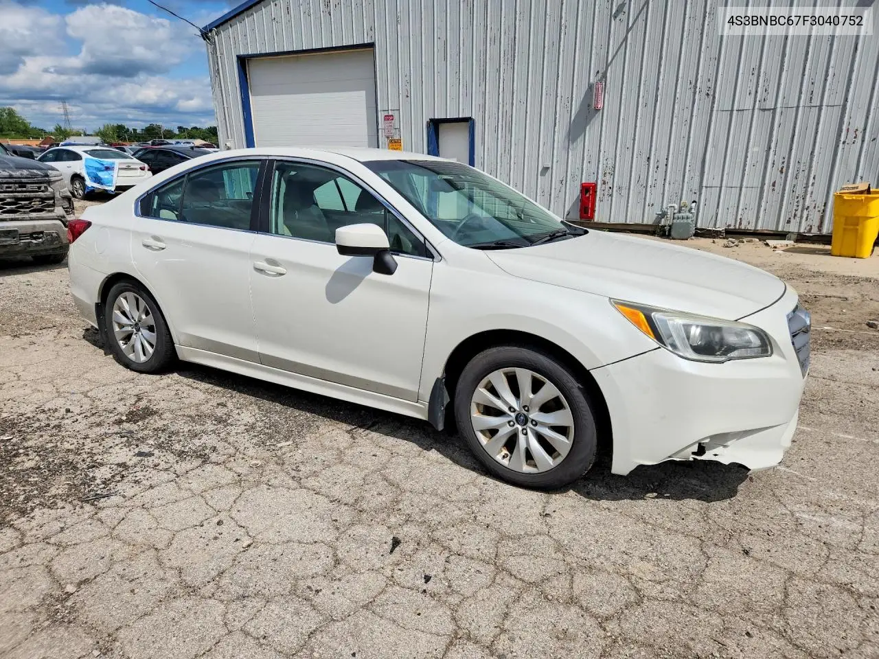 2015 Subaru Legacy 2.5I Premium VIN: 4S3BNBC67F3040752 Lot: 61242446