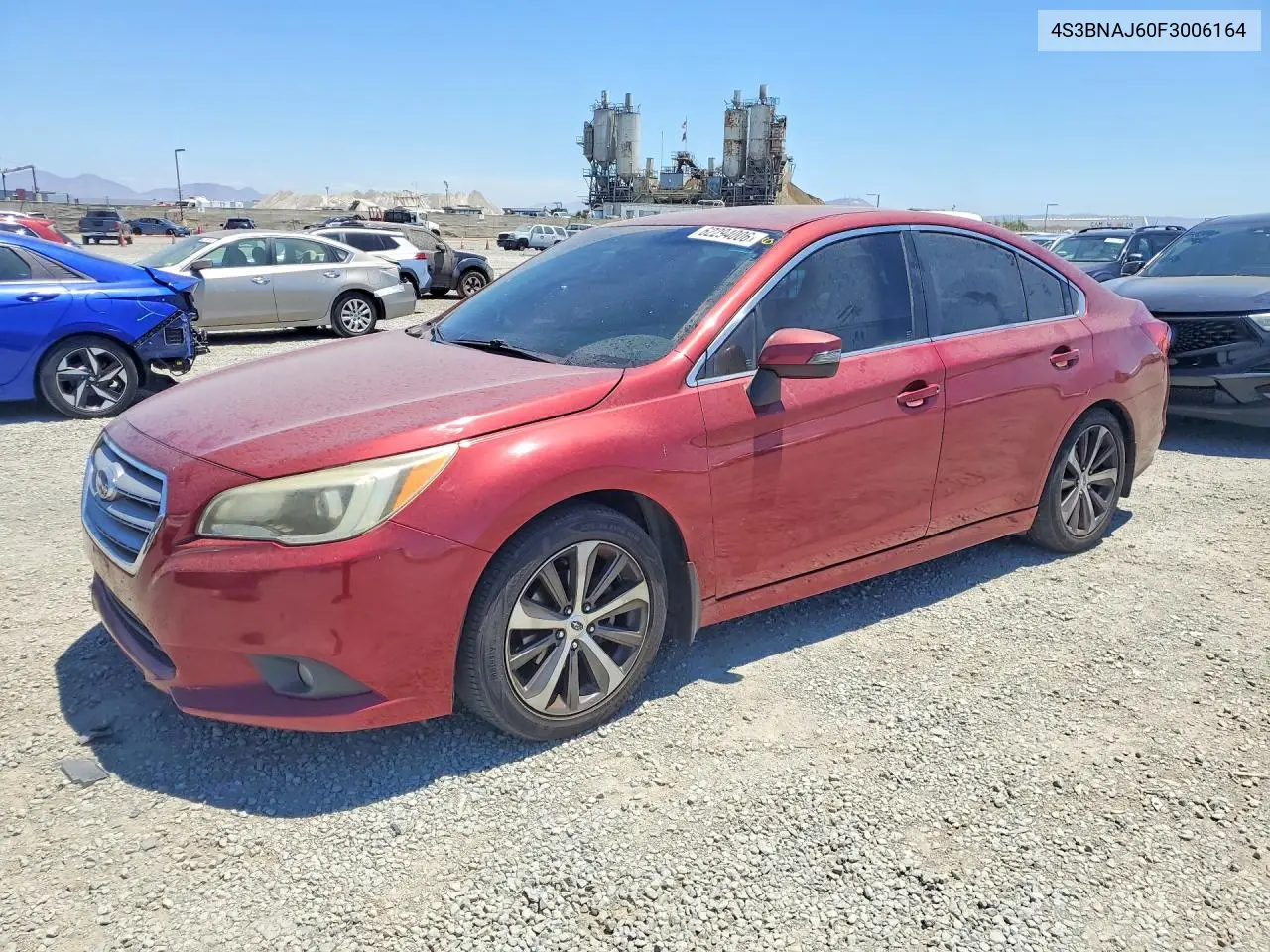 2015 Subaru Legacy 2.5I Limited VIN: 4S3BNAJ60F3006164 Lot: 62294006