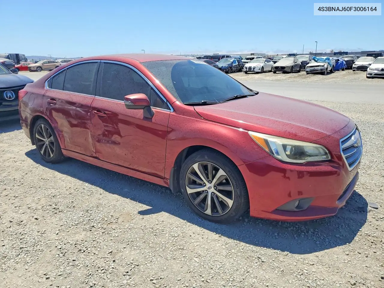 2015 Subaru Legacy 2.5I Limited VIN: 4S3BNAJ60F3006164 Lot: 62294006