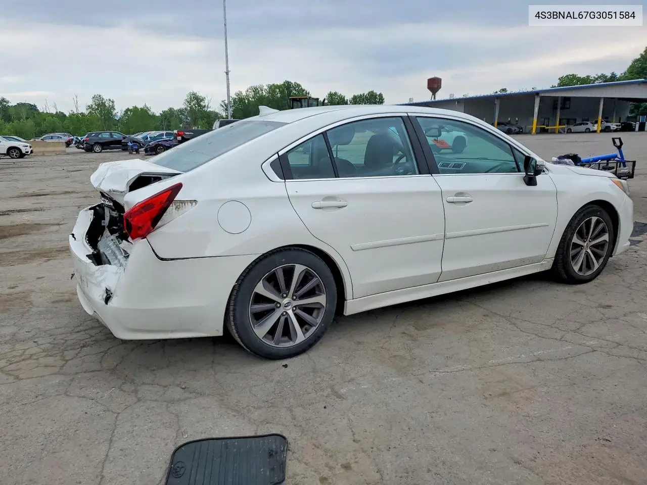 2016 Subaru Legacy 2.5I Limited VIN: 4S3BNAL67G3051584 Lot: 57001356