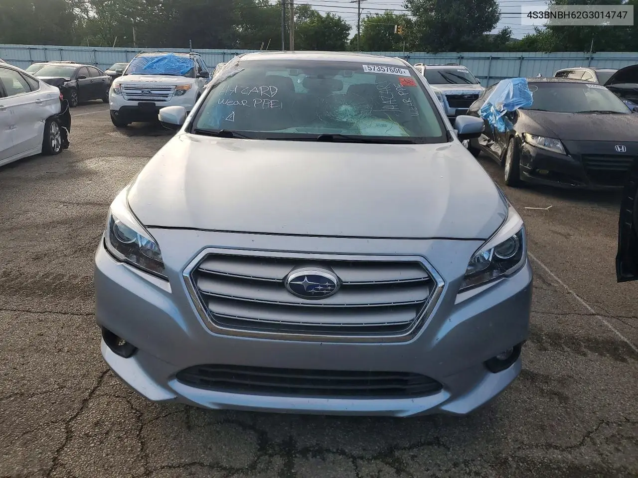 2016 Subaru Legacy 2.5I Premium VIN: 4S3BNBH62G3014747 Lot: 57357606