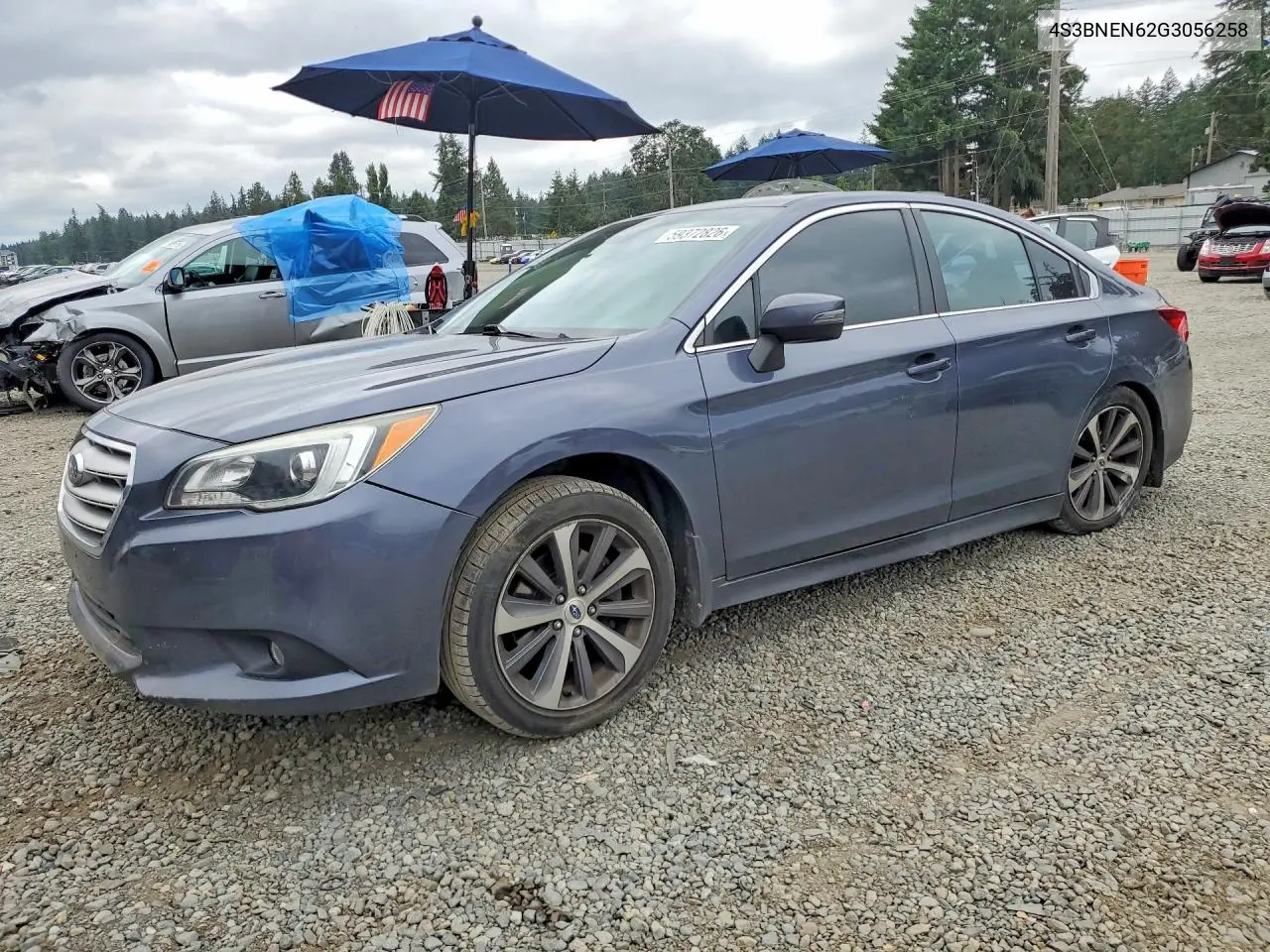 2016 Subaru Legacy 3.6R Limited VIN: 4S3BNEN62G3056258 Lot: 59372826