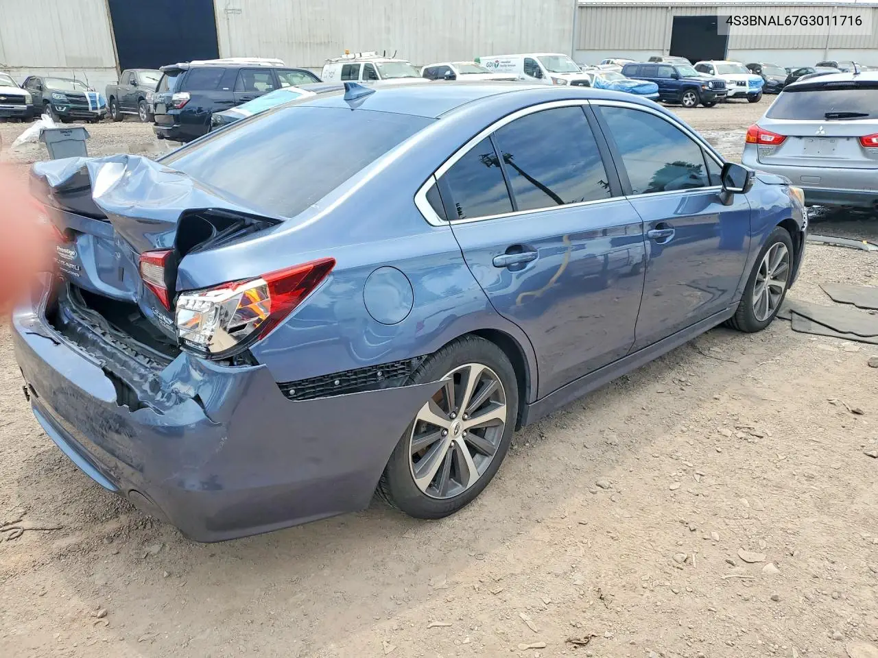 2016 Subaru Legacy 2.5I Limited VIN: 4S3BNAL67G3011716 Lot: 60895786