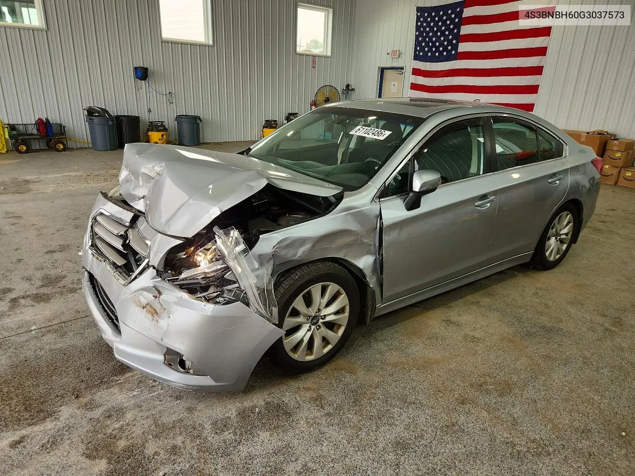 2016 Subaru Legacy 2.5I Premium VIN: 4S3BNBH60G3037573 Lot: 61102486