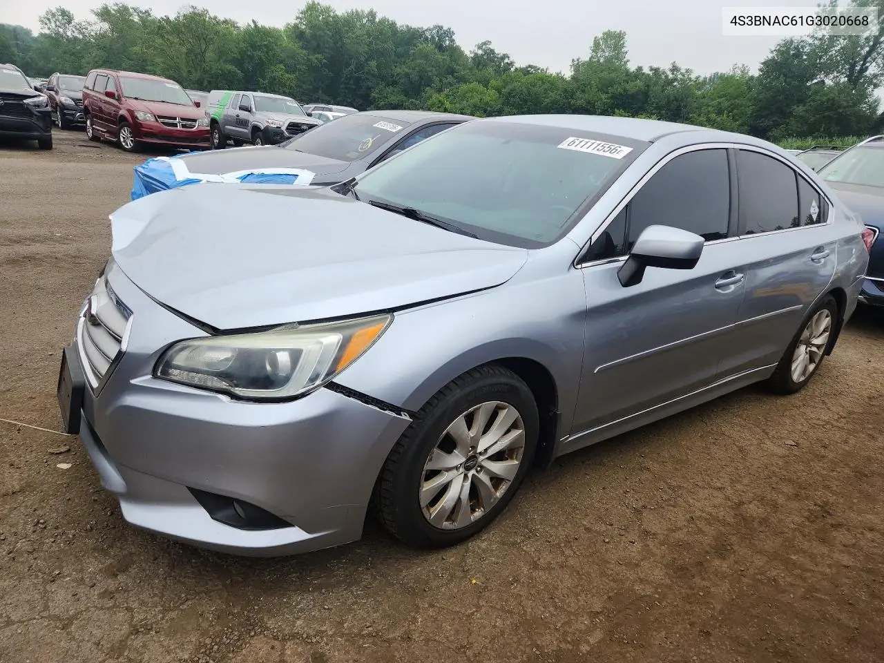 2016 Subaru Legacy 2.5I Premium VIN: 4S3BNAC61G3020668 Lot: 61111556