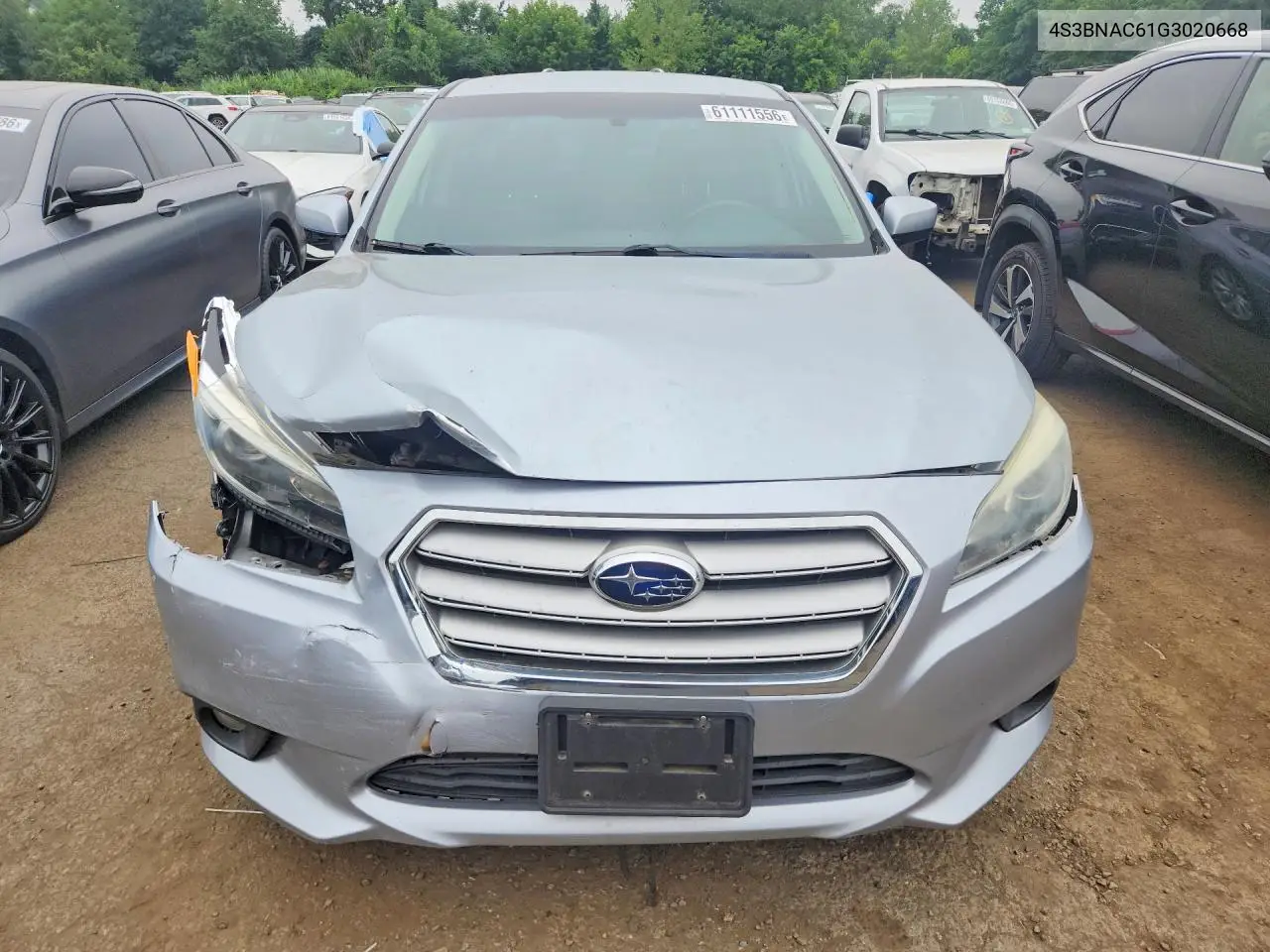 2016 Subaru Legacy 2.5I Premium VIN: 4S3BNAC61G3020668 Lot: 61111556
