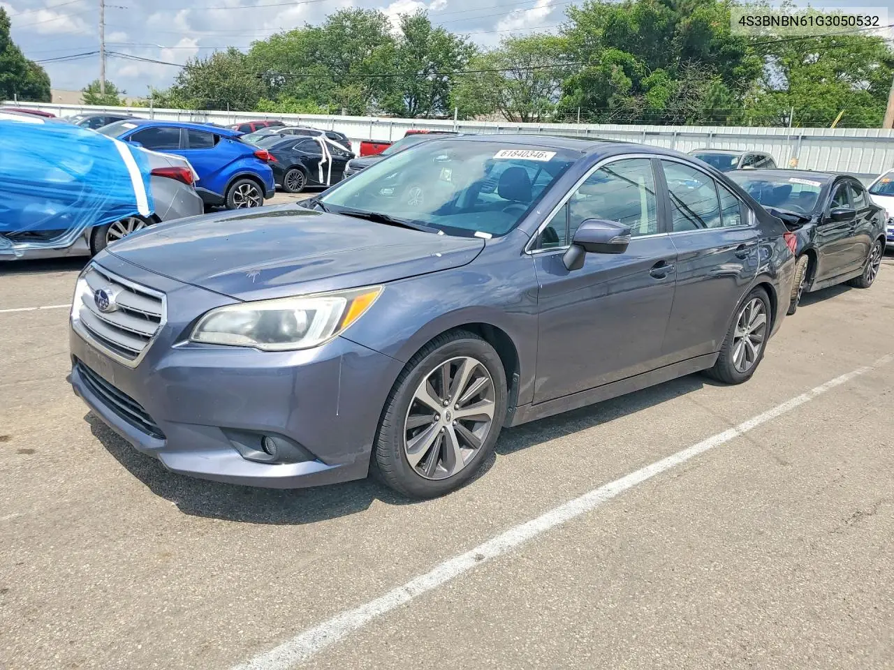 2016 Subaru Legacy 2.5I Limited VIN: 4S3BNBN61G3050532 Lot: 61840346