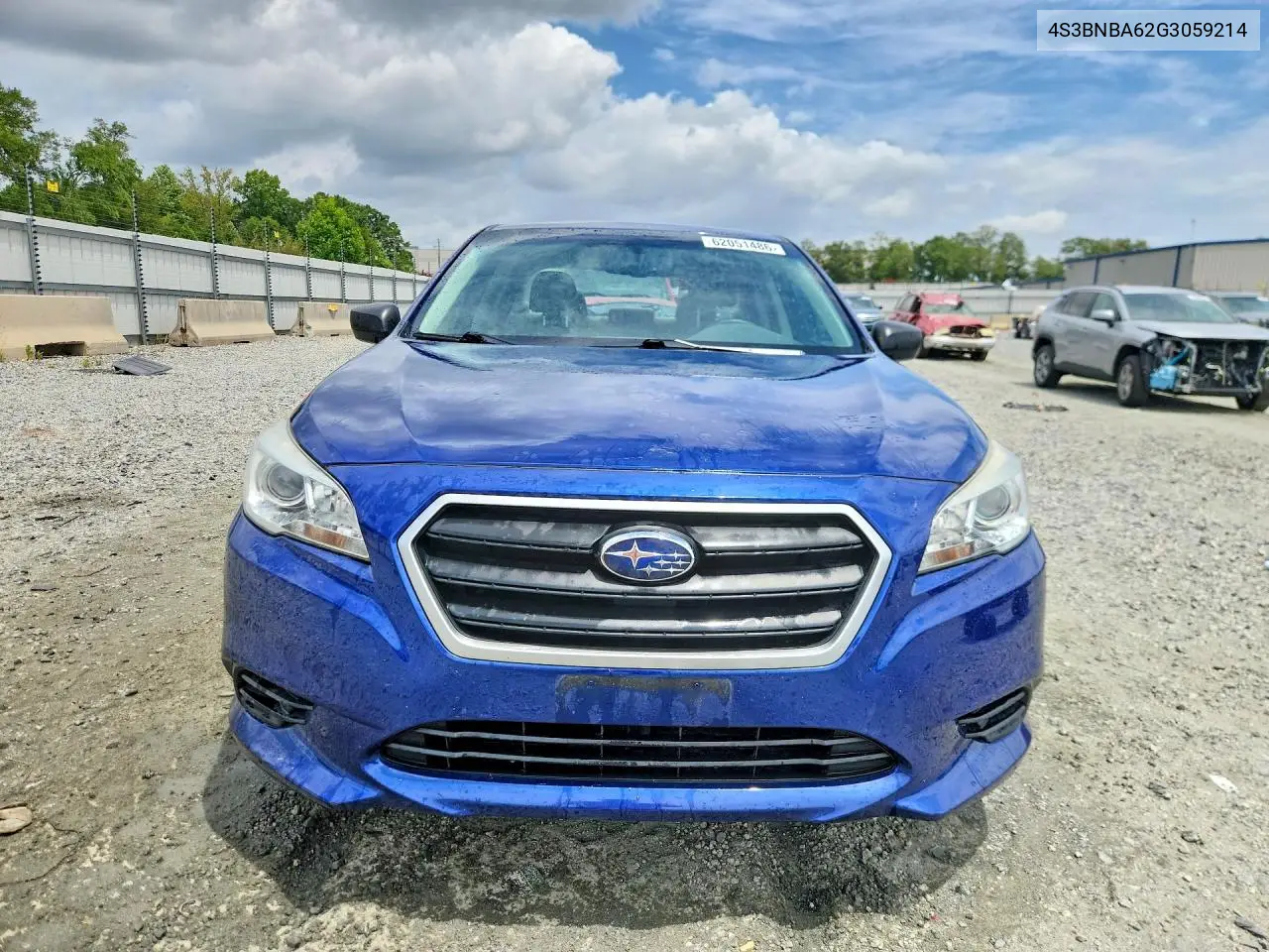 2016 Subaru Legacy 2.5I VIN: 4S3BNBA62G3059214 Lot: 62051486