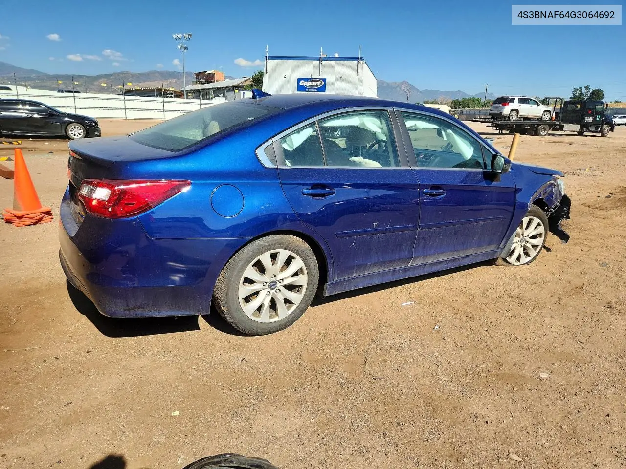 2016 Subaru Legacy 2.5I Premium VIN: 4S3BNAF64G3064692 Lot: 62118796