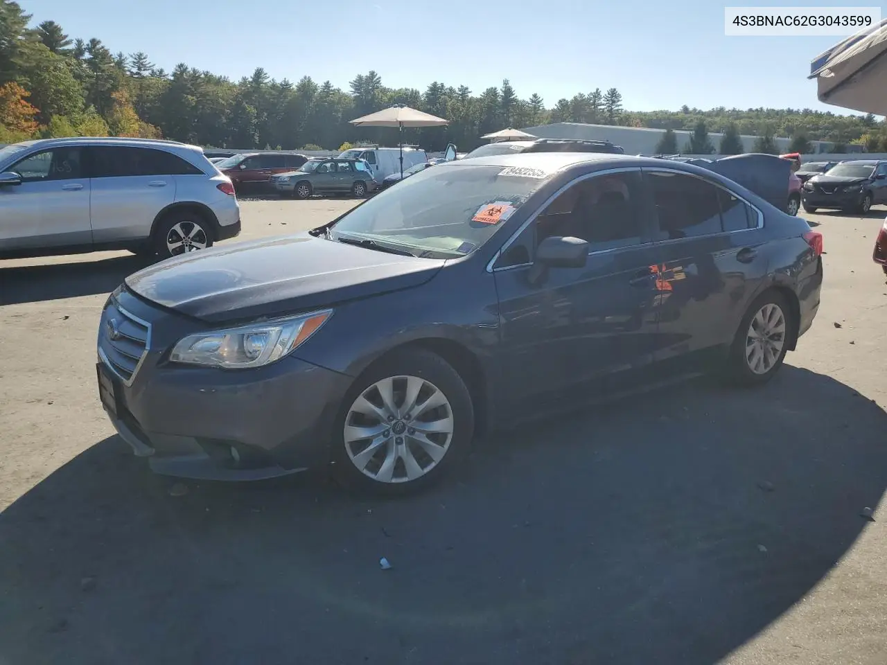 4S3BNAC62G3043599 2016 Subaru Legacy 2.5I Premium