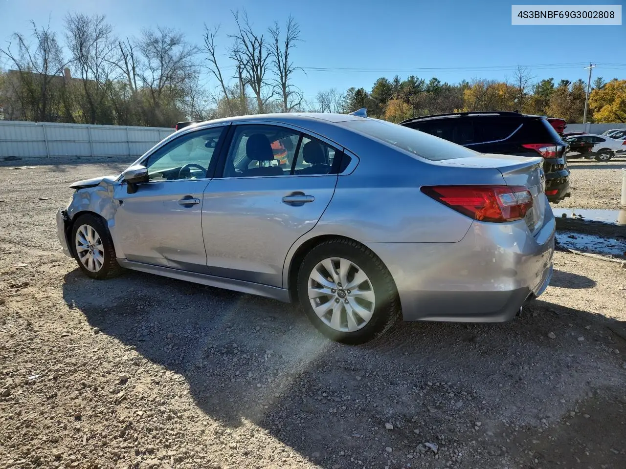 4S3BNBF69G3002808 2016 Subaru Legacy 2.5I Premium