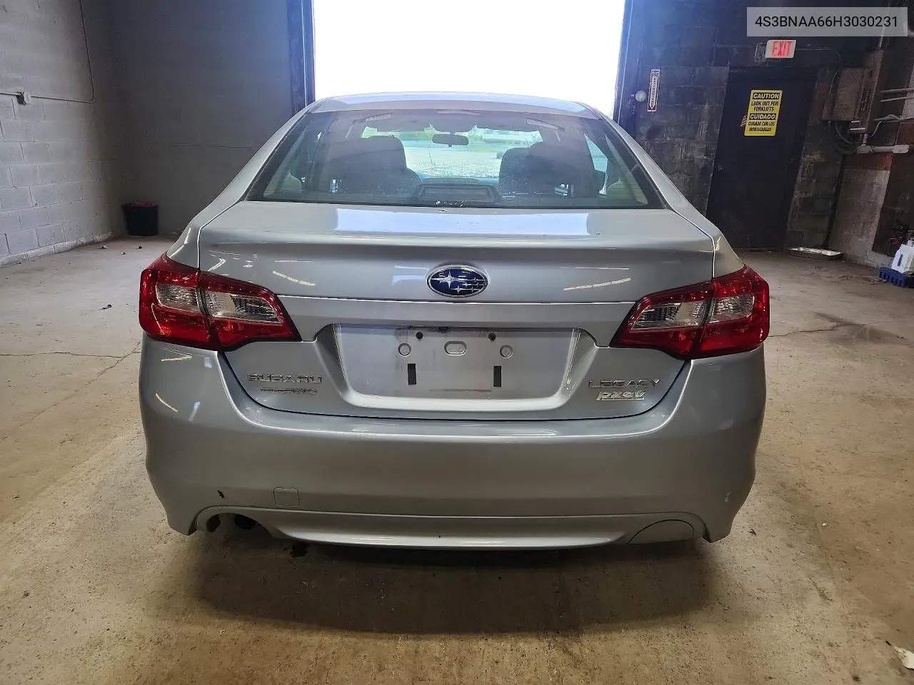 2017 Subaru Legacy 2.5I VIN: 4S3BNAA66H3030231 Lot: 55537066