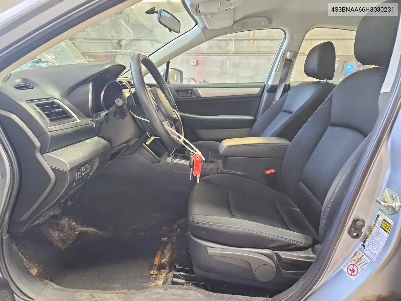 2017 Subaru Legacy 2.5I VIN: 4S3BNAA66H3030231 Lot: 55537066
