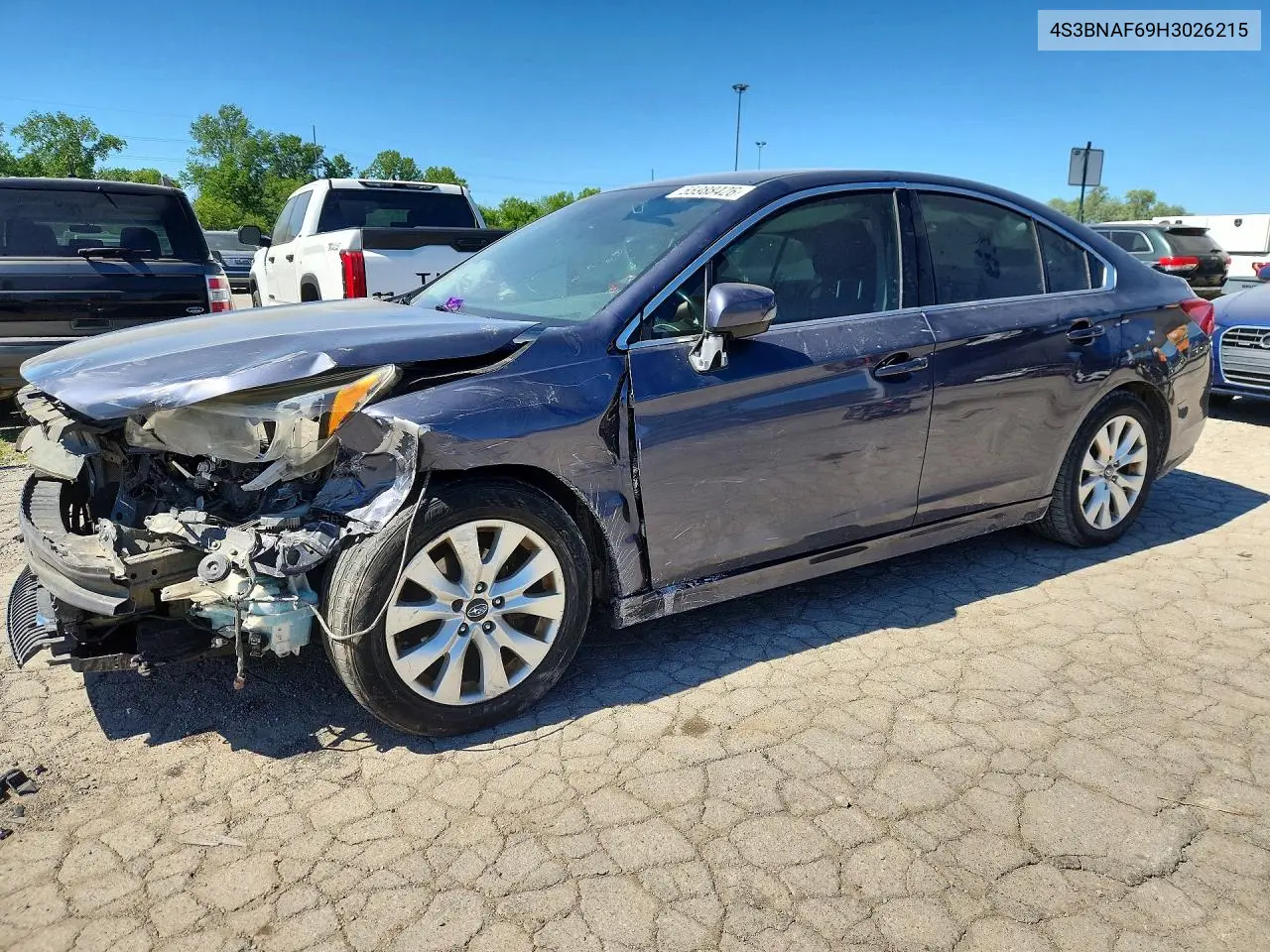 2017 Subaru Legacy 2.5I Premium VIN: 4S3BNAF69H3026215 Lot: 55988426