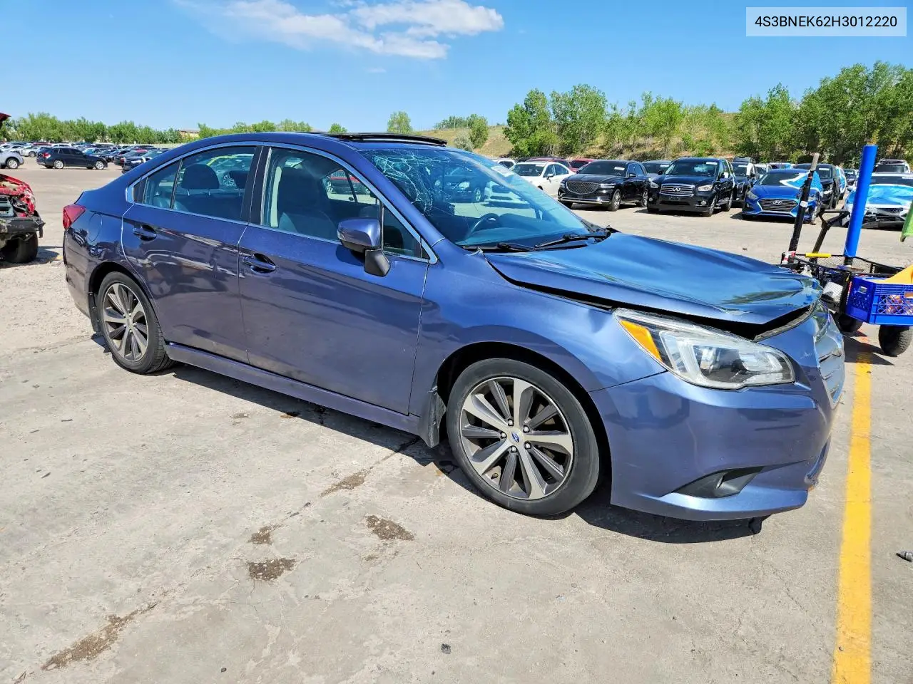 2017 Subaru Legacy 3.6R Limited VIN: 4S3BNEK62H3012220 Lot: 56528426