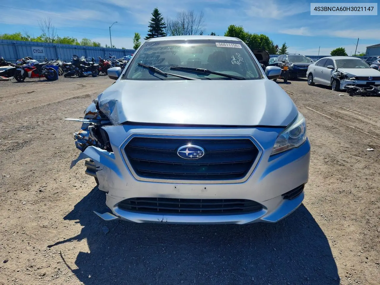 2017 Subaru Legacy 2.5I VIN: 4S3BNCA60H3021147 Lot: 56611156