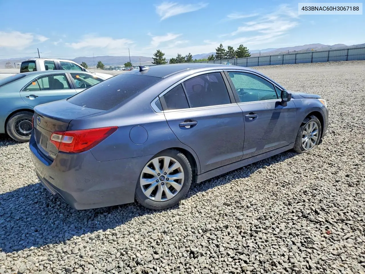 2017 Subaru Legacy 2.5I Premium VIN: 4S3BNAC60H3067188 Lot: 57183486