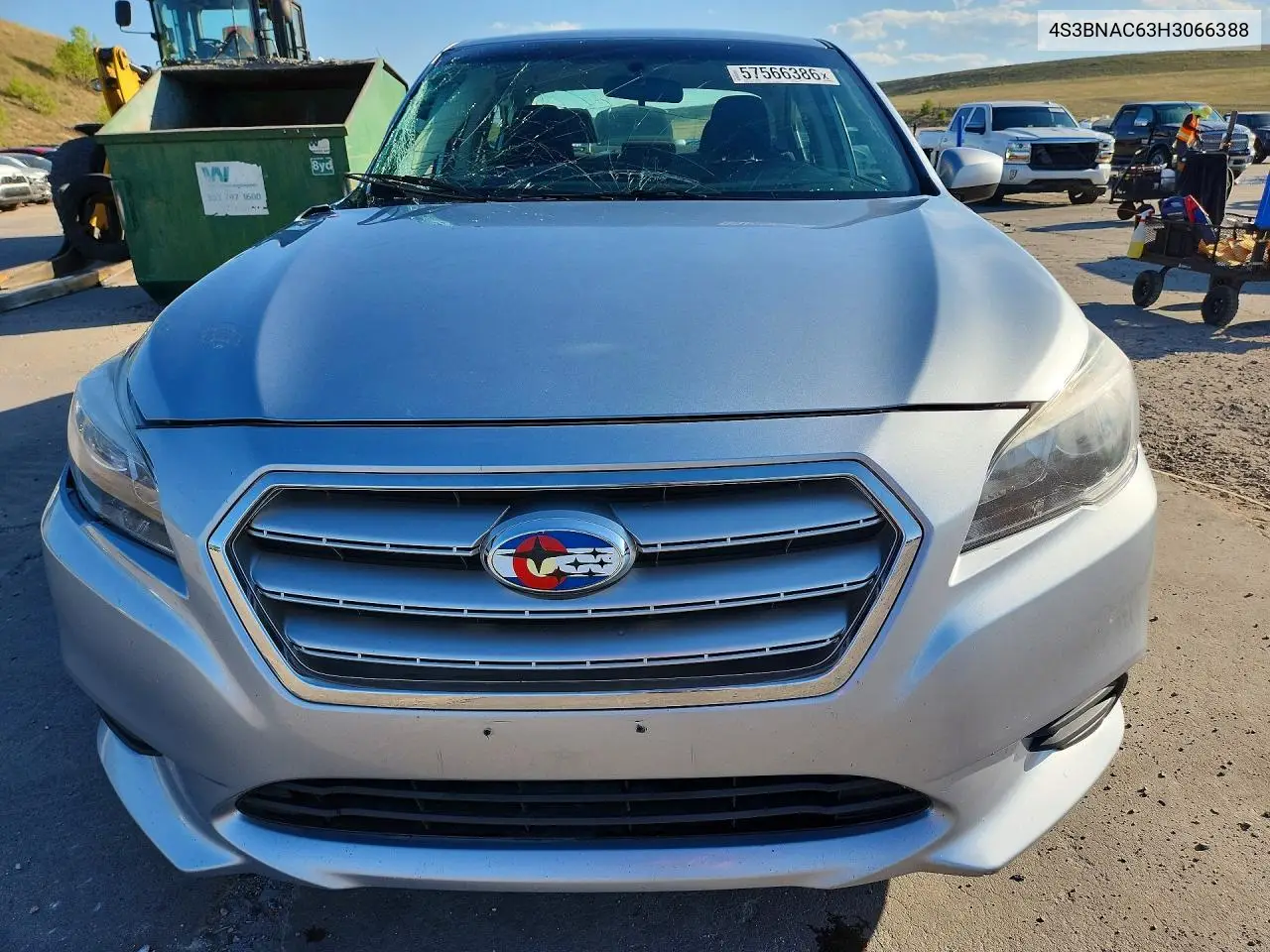 2017 Subaru Legacy 2.5I Premium VIN: 4S3BNAC63H3066388 Lot: 57566386