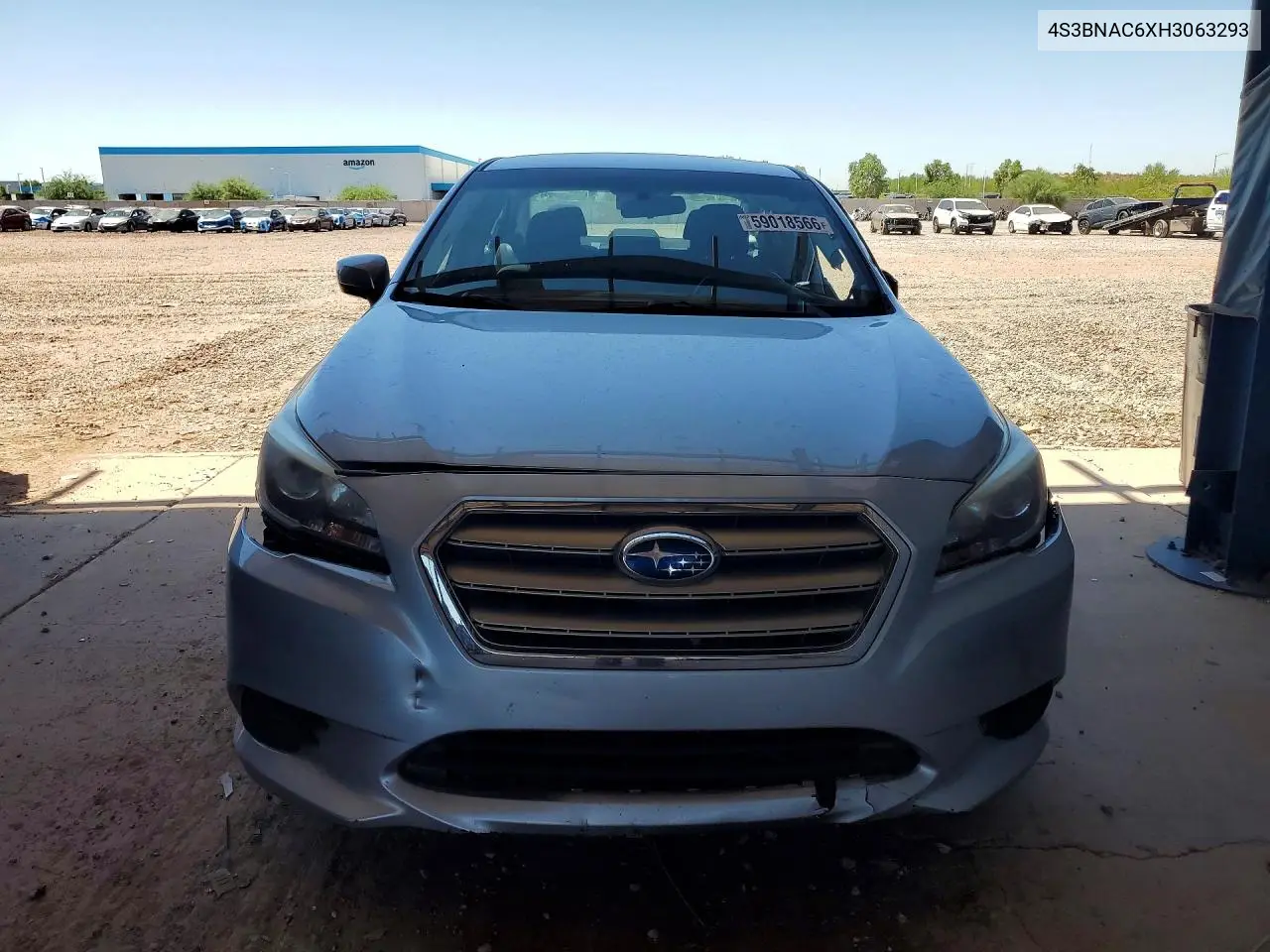 2017 Subaru Legacy 2.5I Premium VIN: 4S3BNAC6XH3063293 Lot: 59018566