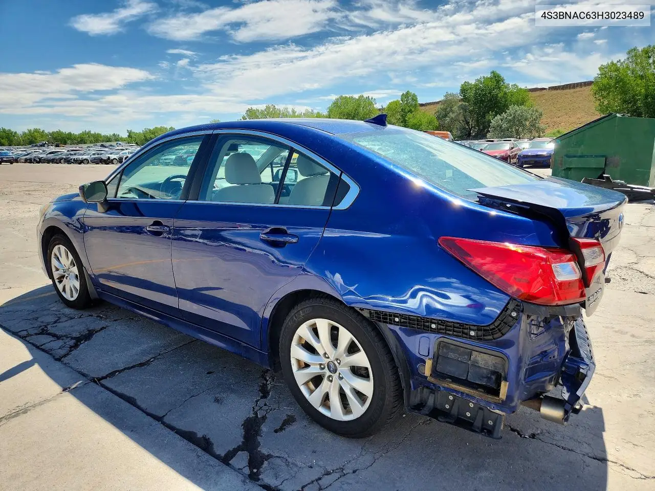 2017 Subaru Legacy 2.5I Premium VIN: 4S3BNAC63H3023489 Lot: 60024426