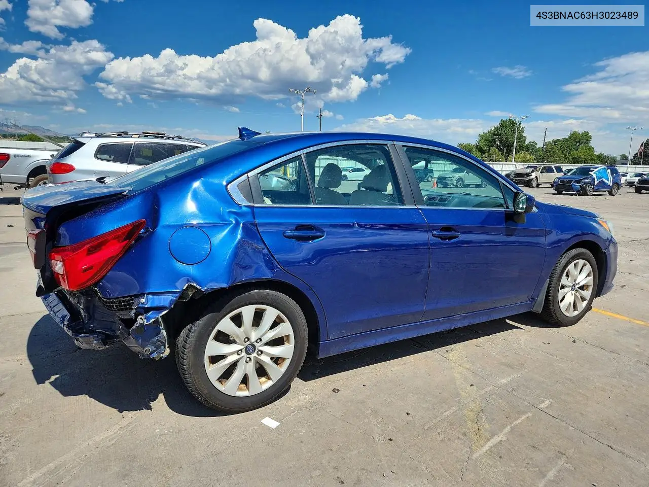 2017 Subaru Legacy 2.5I Premium VIN: 4S3BNAC63H3023489 Lot: 60024426