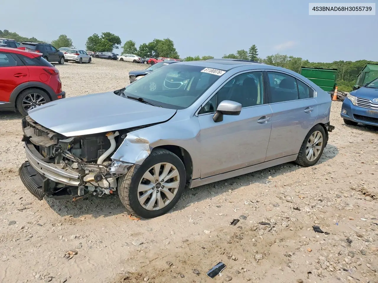 2017 Subaru Legacy 2.5I Premium VIN: 4S3BNAD68H3055739 Lot: 61180076