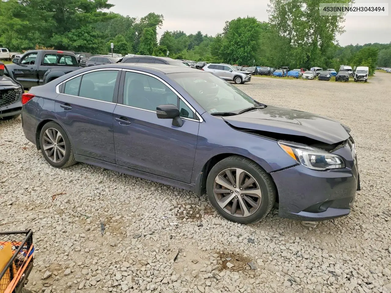2017 Subaru Legacy 3.6R Limited VIN: 4S3BNEN62H3043494 Lot: 61414216