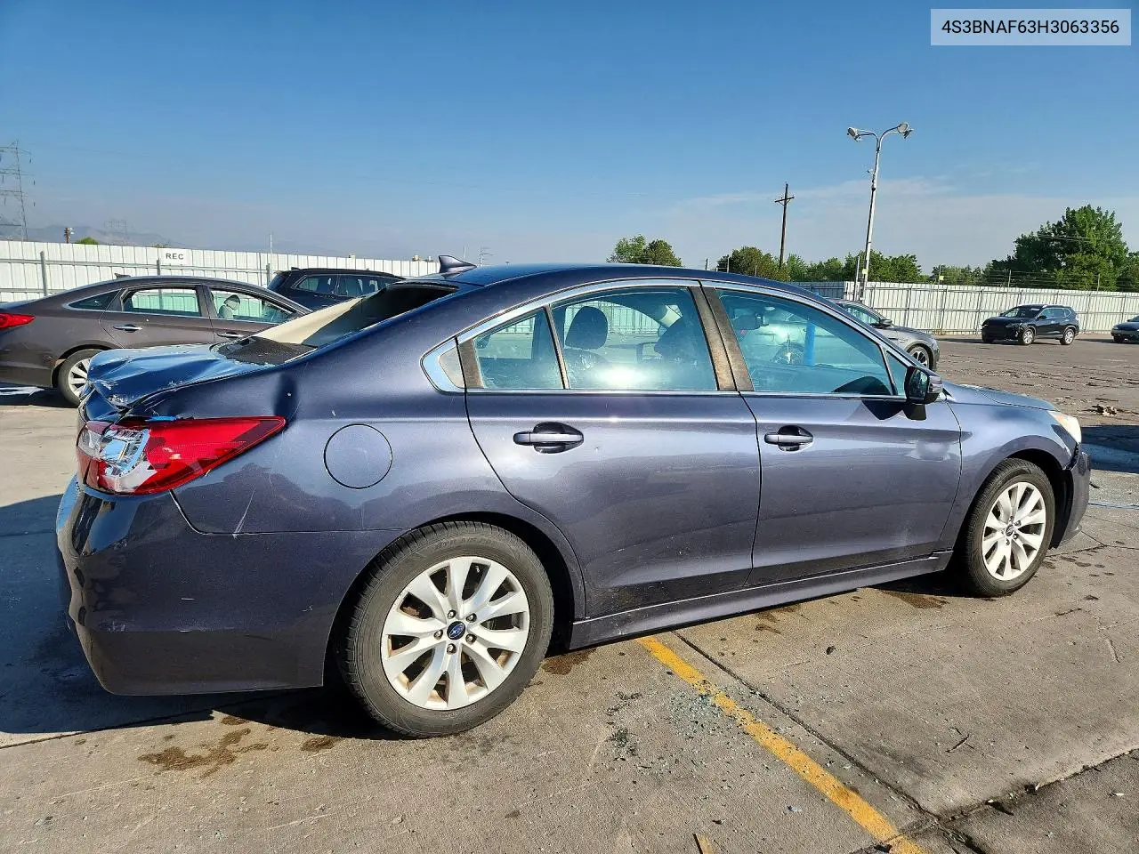 2017 Subaru Legacy 2.5 Gt Spec B VIN: 4S3BNAF63H3063356 Lot: 61918256