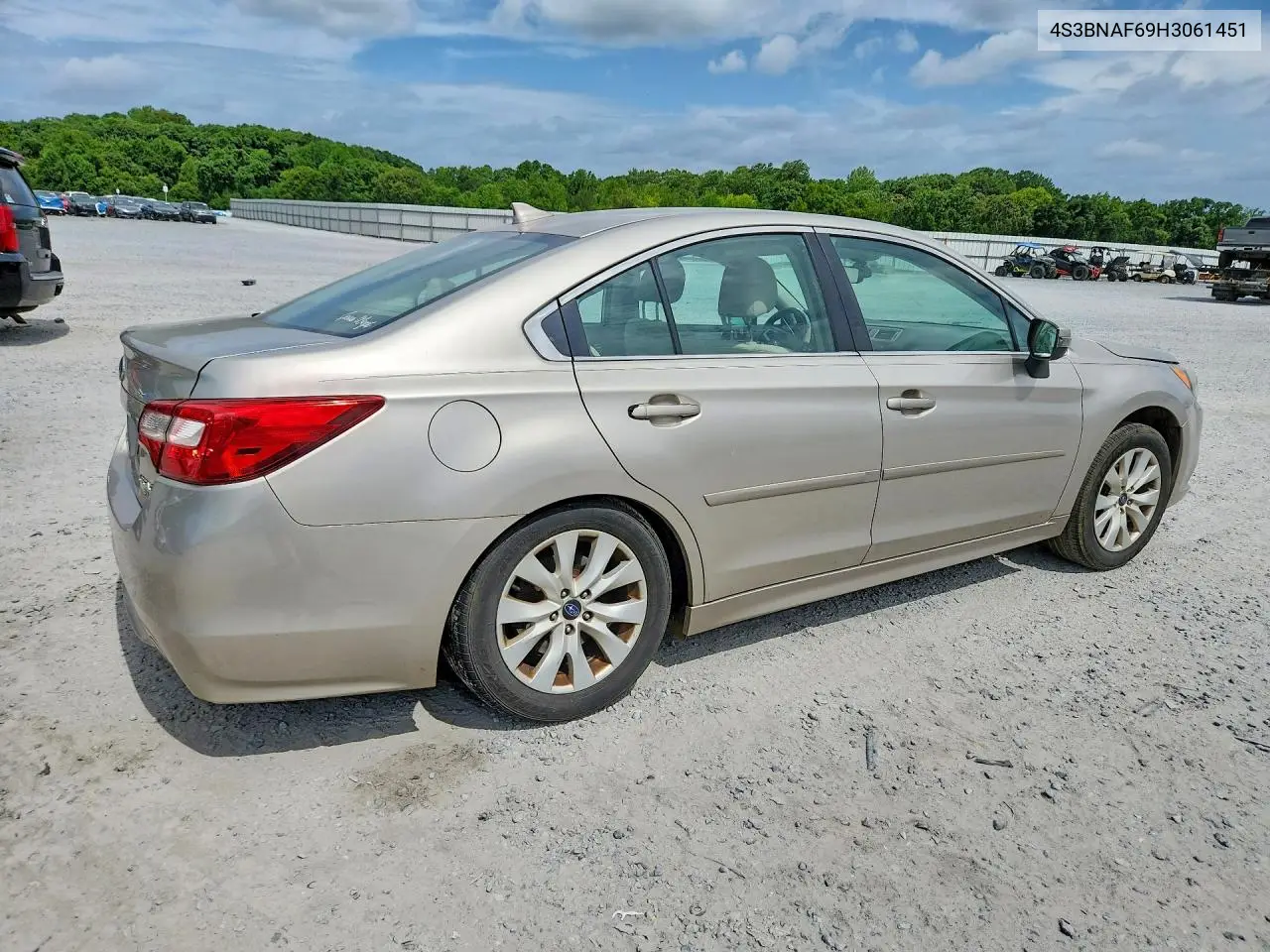 2017 Subaru Legacy 2.5I Premium VIN: 4S3BNAF69H3061451 Lot: 62023956