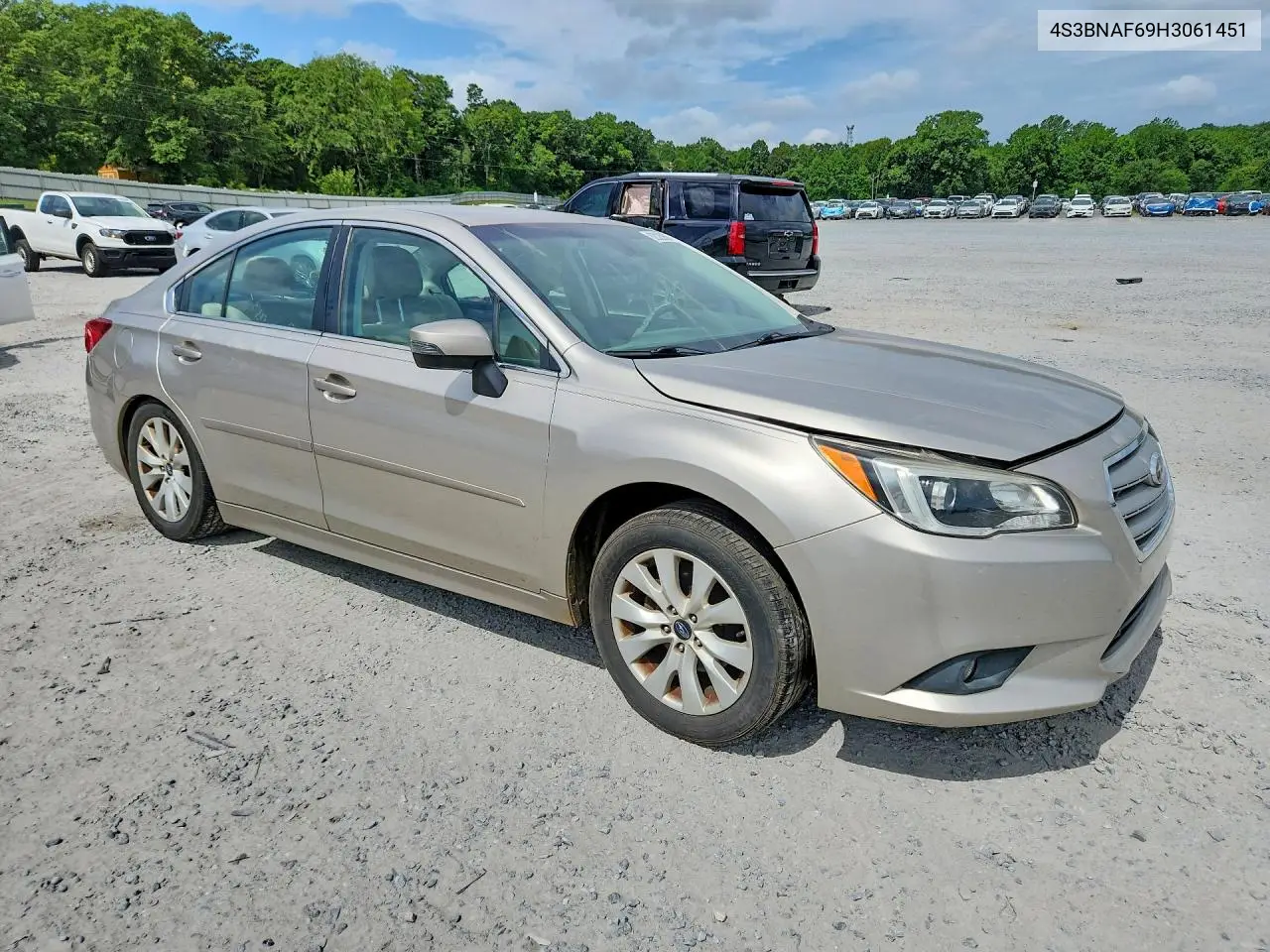 2017 Subaru Legacy 2.5I Premium VIN: 4S3BNAF69H3061451 Lot: 62023956