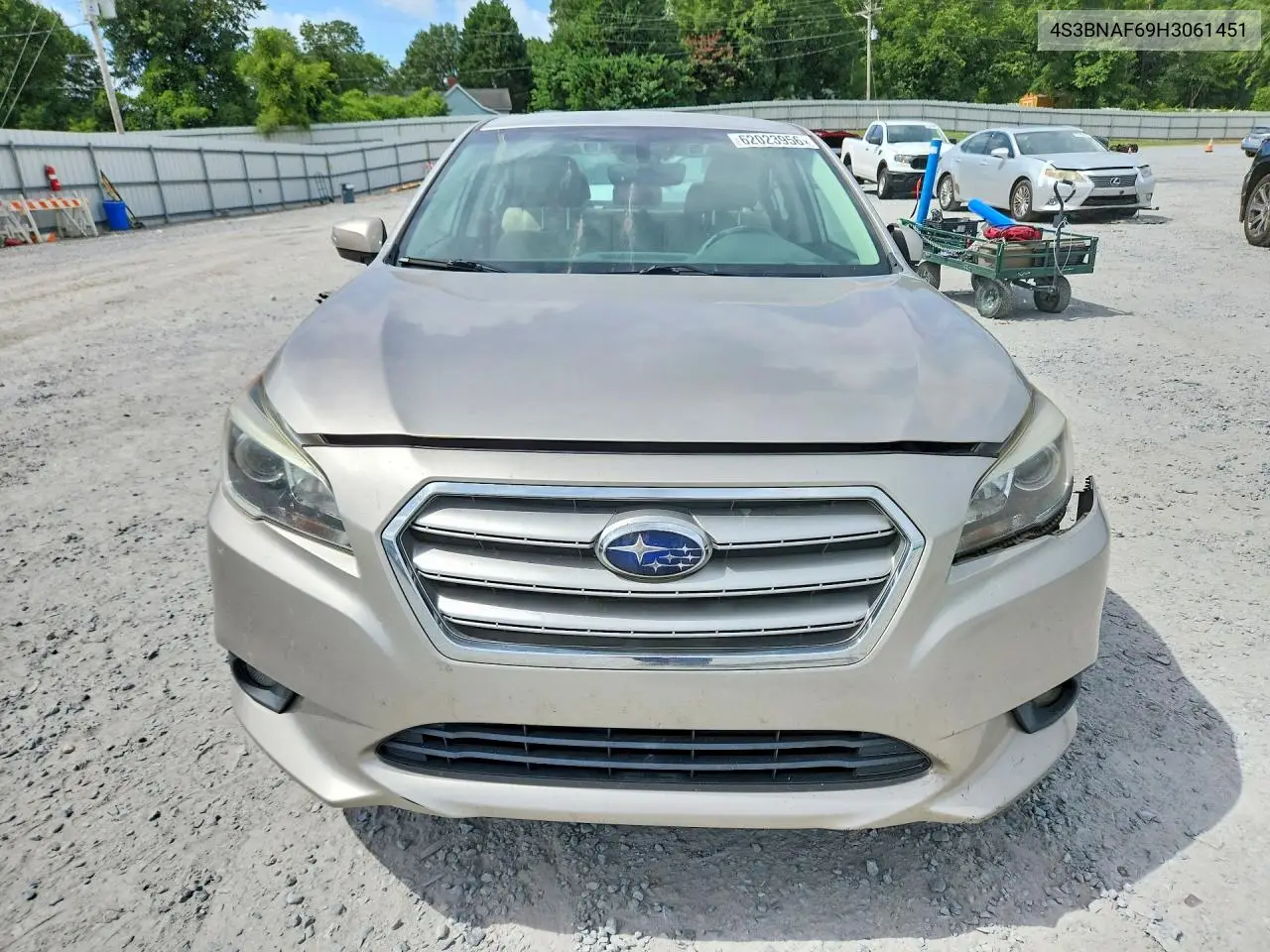 2017 Subaru Legacy 2.5I Premium VIN: 4S3BNAF69H3061451 Lot: 62023956