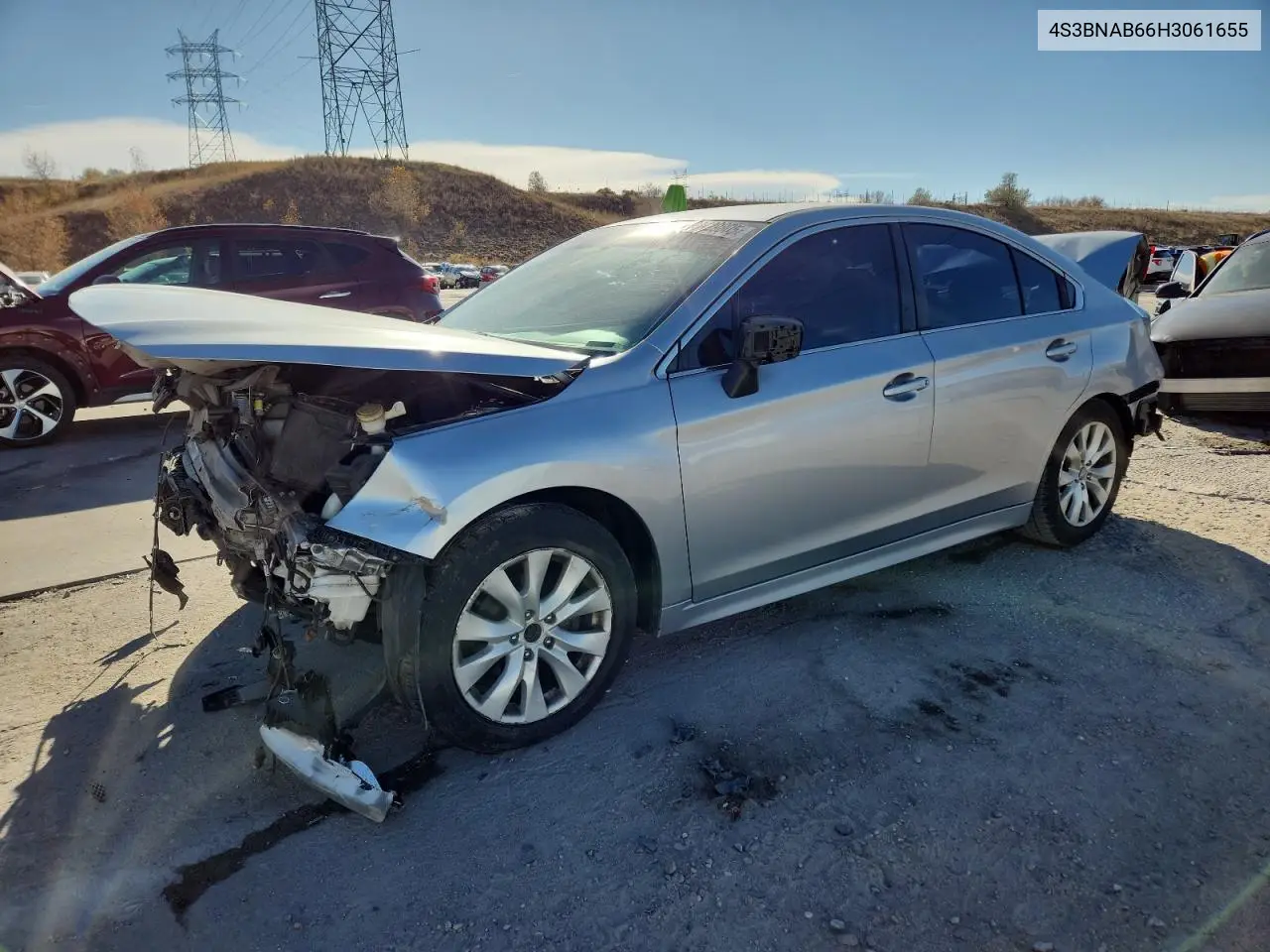 4S3BNAB66H3061655 2017 Subaru Legacy 2.5I