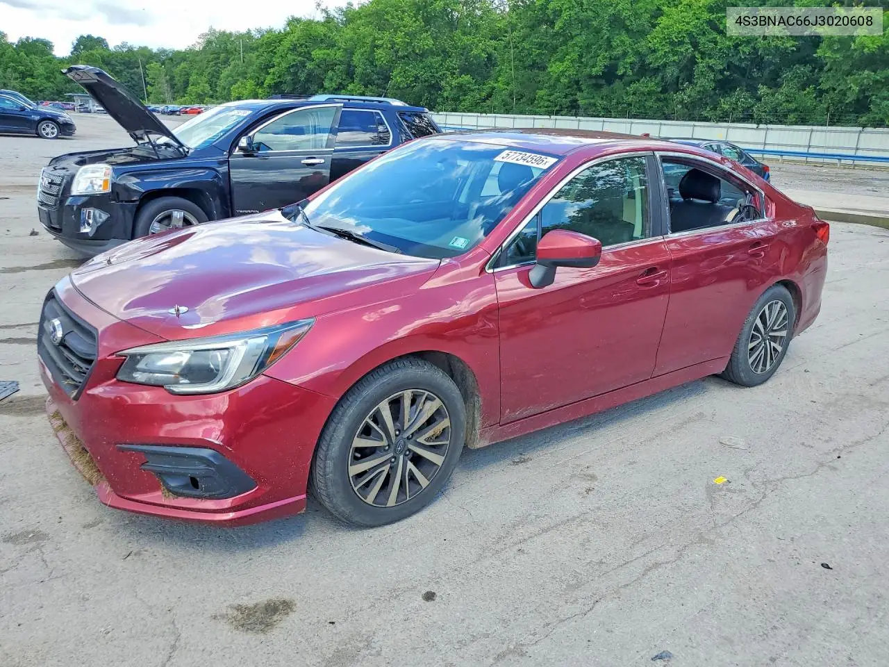 2018 Subaru Legacy 2.5I Premium VIN: 4S3BNAC66J3020608 Lot: 57734596