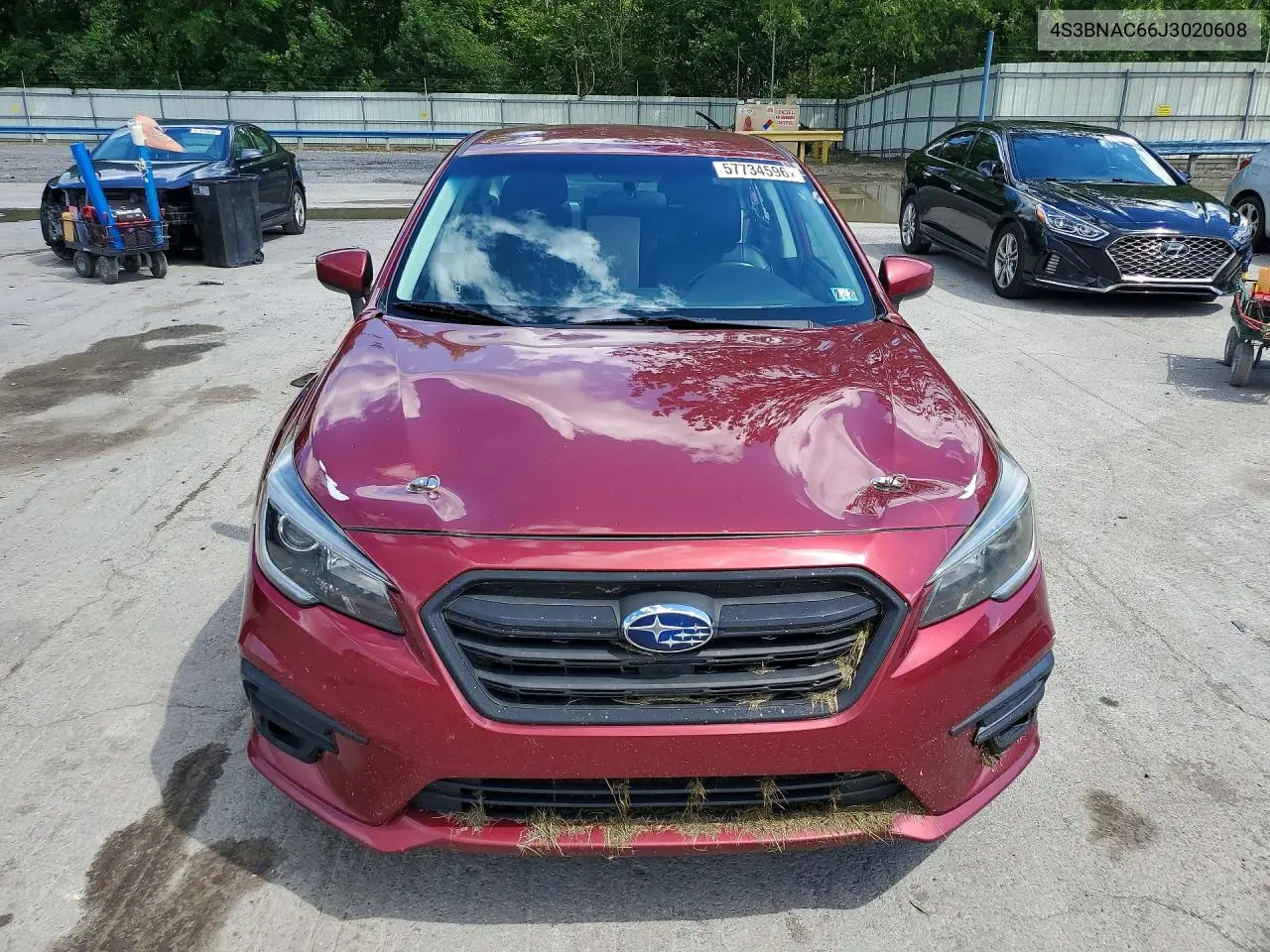 2018 Subaru Legacy 2.5I Premium VIN: 4S3BNAC66J3020608 Lot: 57734596