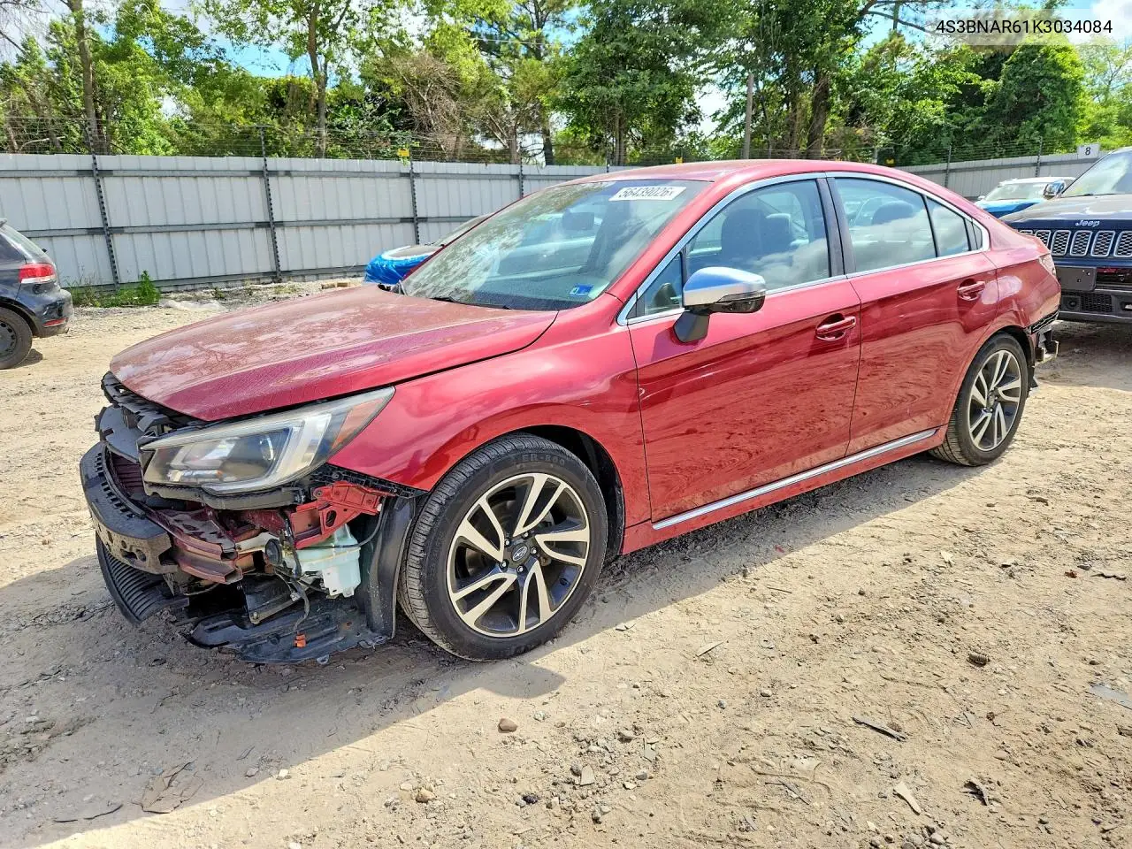2019 Subaru Legacy Sport VIN: 4S3BNAR61K3034084 Lot: 56439026