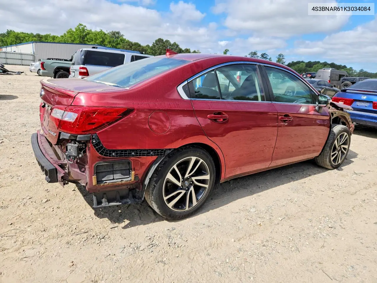 2019 Subaru Legacy Sport VIN: 4S3BNAR61K3034084 Lot: 56439026