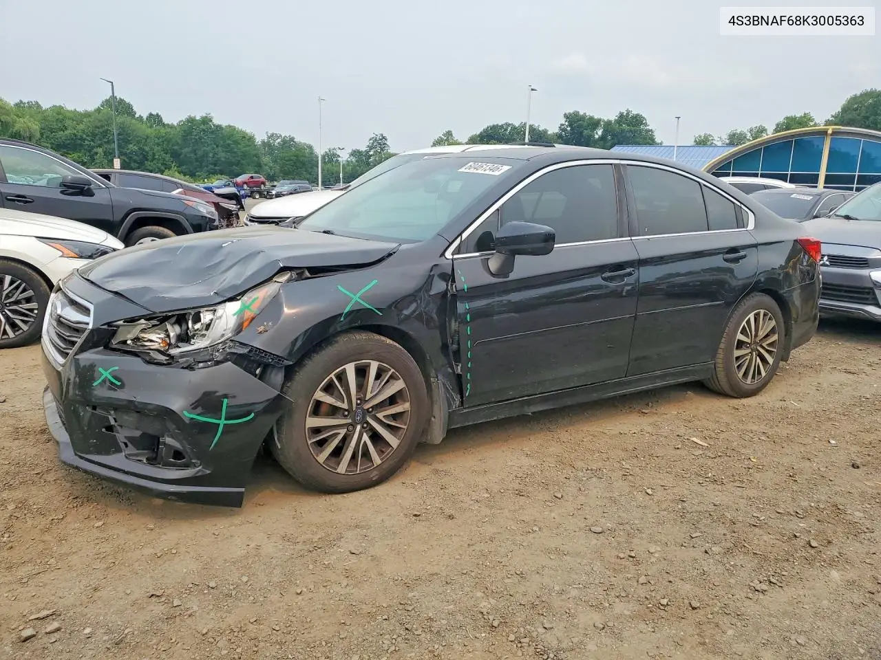 2019 Subaru Legacy 2.5I Premium VIN: 4S3BNAF68K3005363 Lot: 60461346