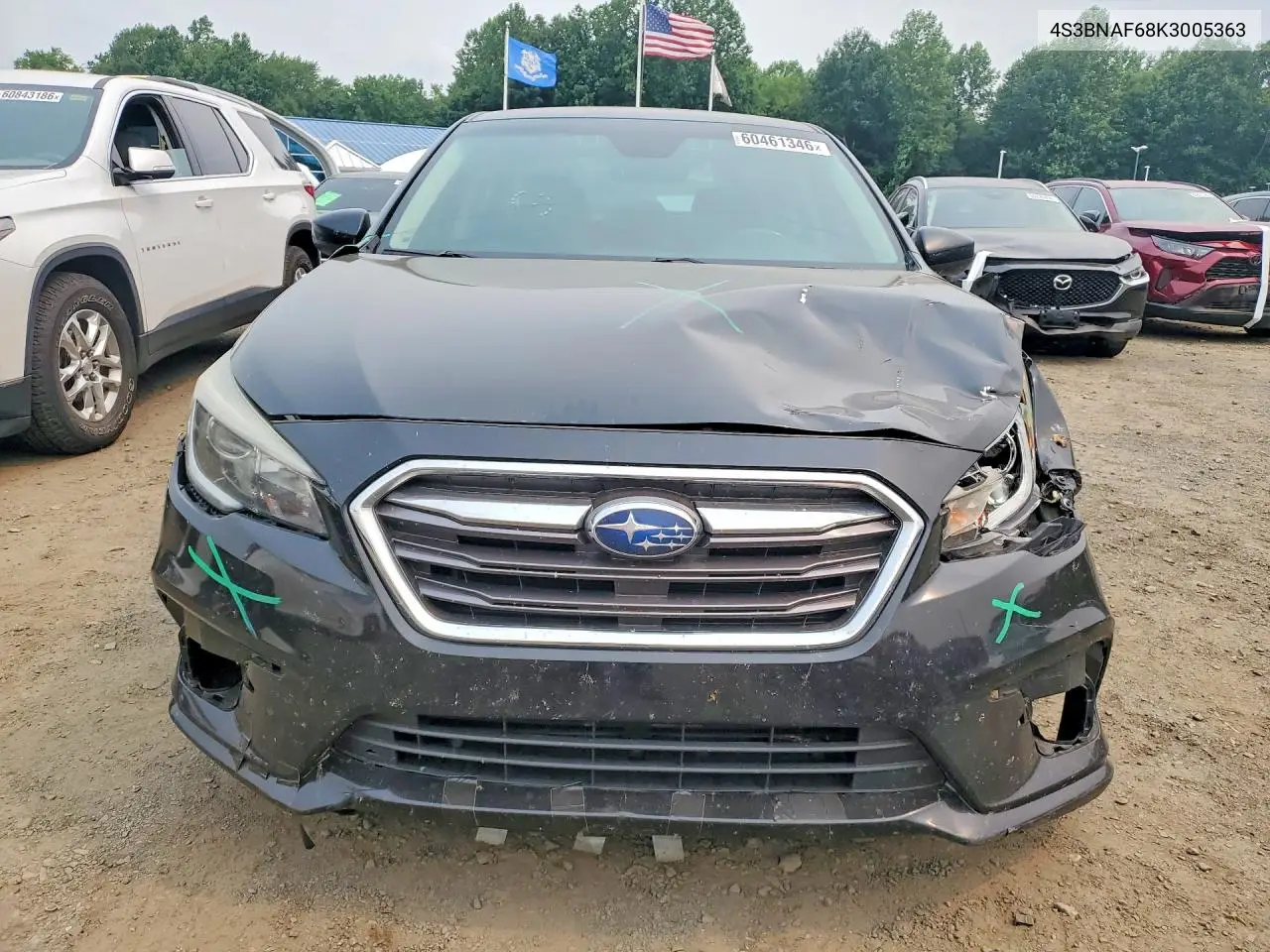 2019 Subaru Legacy 2.5I Premium VIN: 4S3BNAF68K3005363 Lot: 60461346