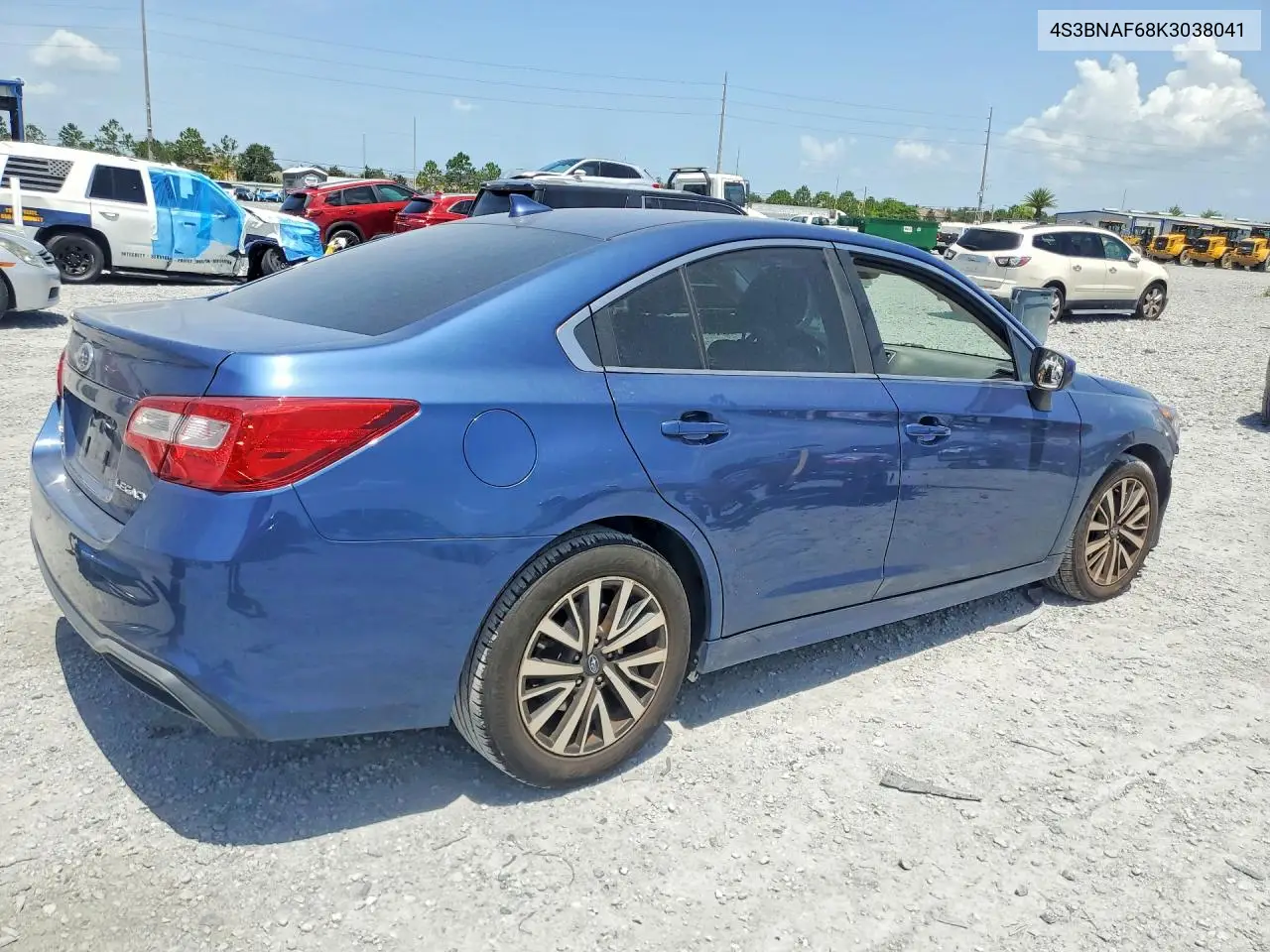2019 Subaru Legacy 2.5I Premium VIN: 4S3BNAF68K3038041 Lot: 60929856