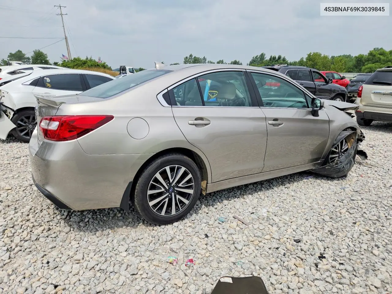 2019 Subaru Legacy 2.5I Premium VIN: 4S3BNAF69K3039845 Lot: 61230796