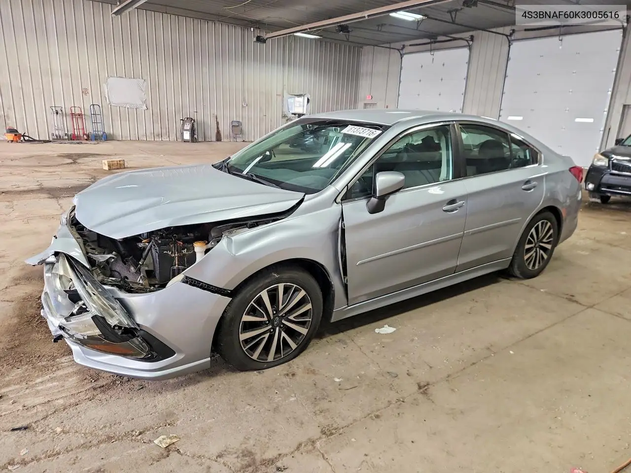 2019 Subaru Legacy 2.5I Premium VIN: 4S3BNAF60K3005616 Lot: 61373716