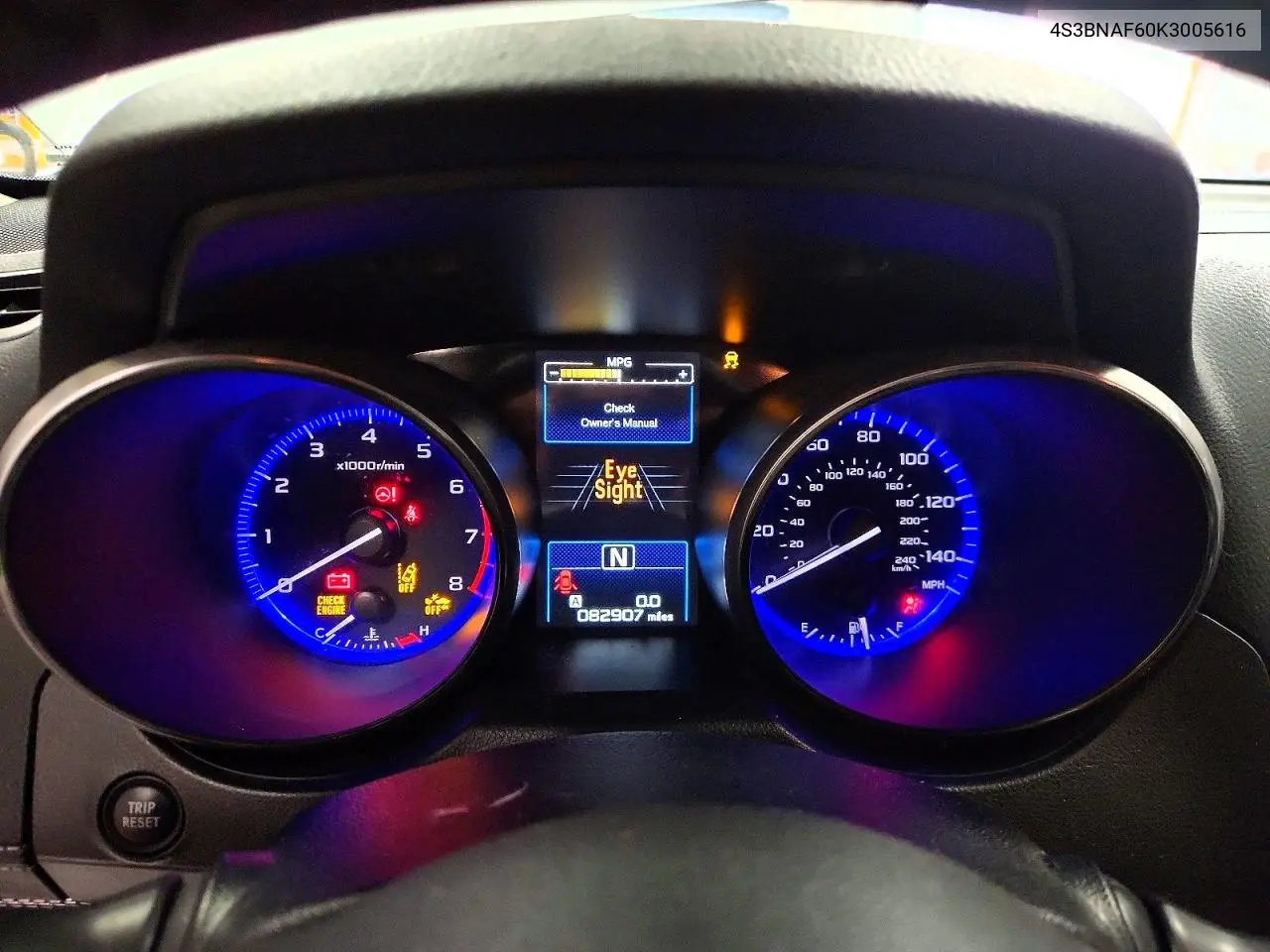 2019 Subaru Legacy 2.5I Premium VIN: 4S3BNAF60K3005616 Lot: 61373716