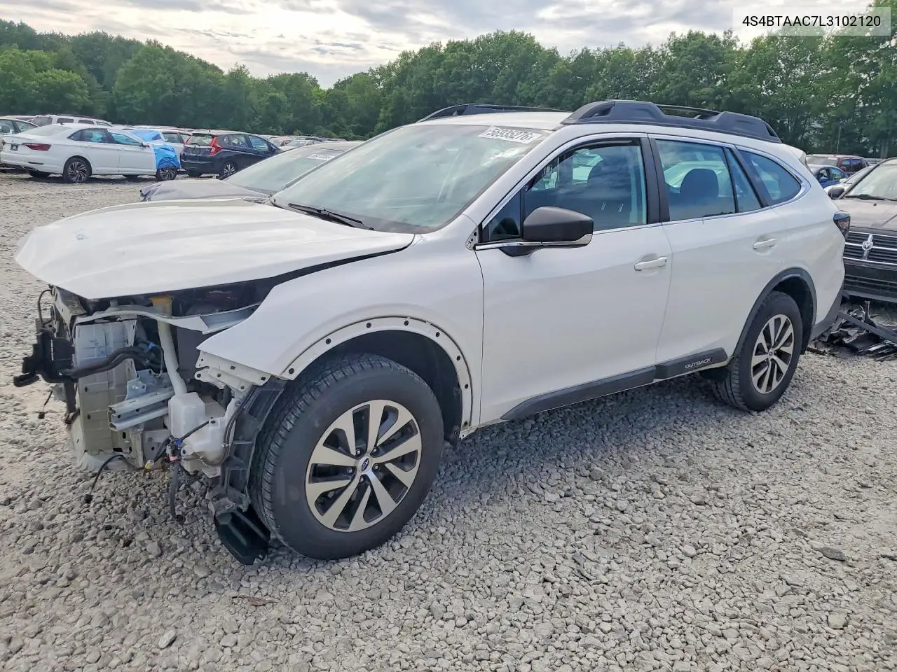 2020 Subaru Outback VIN: 4S4BTAAC7L3102120 Lot: 56935276