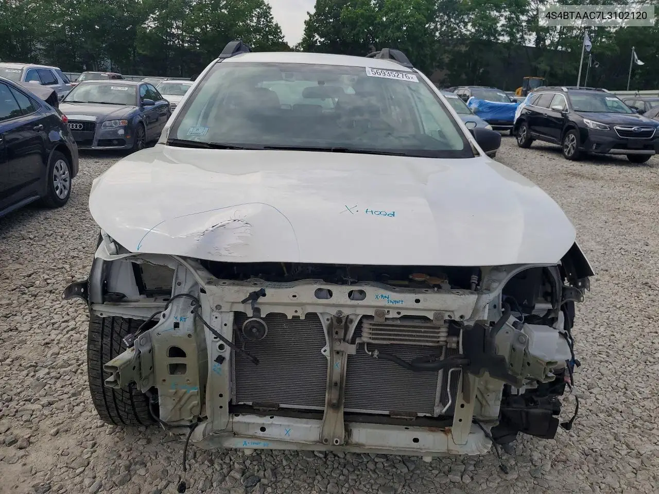 2020 Subaru Outback VIN: 4S4BTAAC7L3102120 Lot: 56935276
