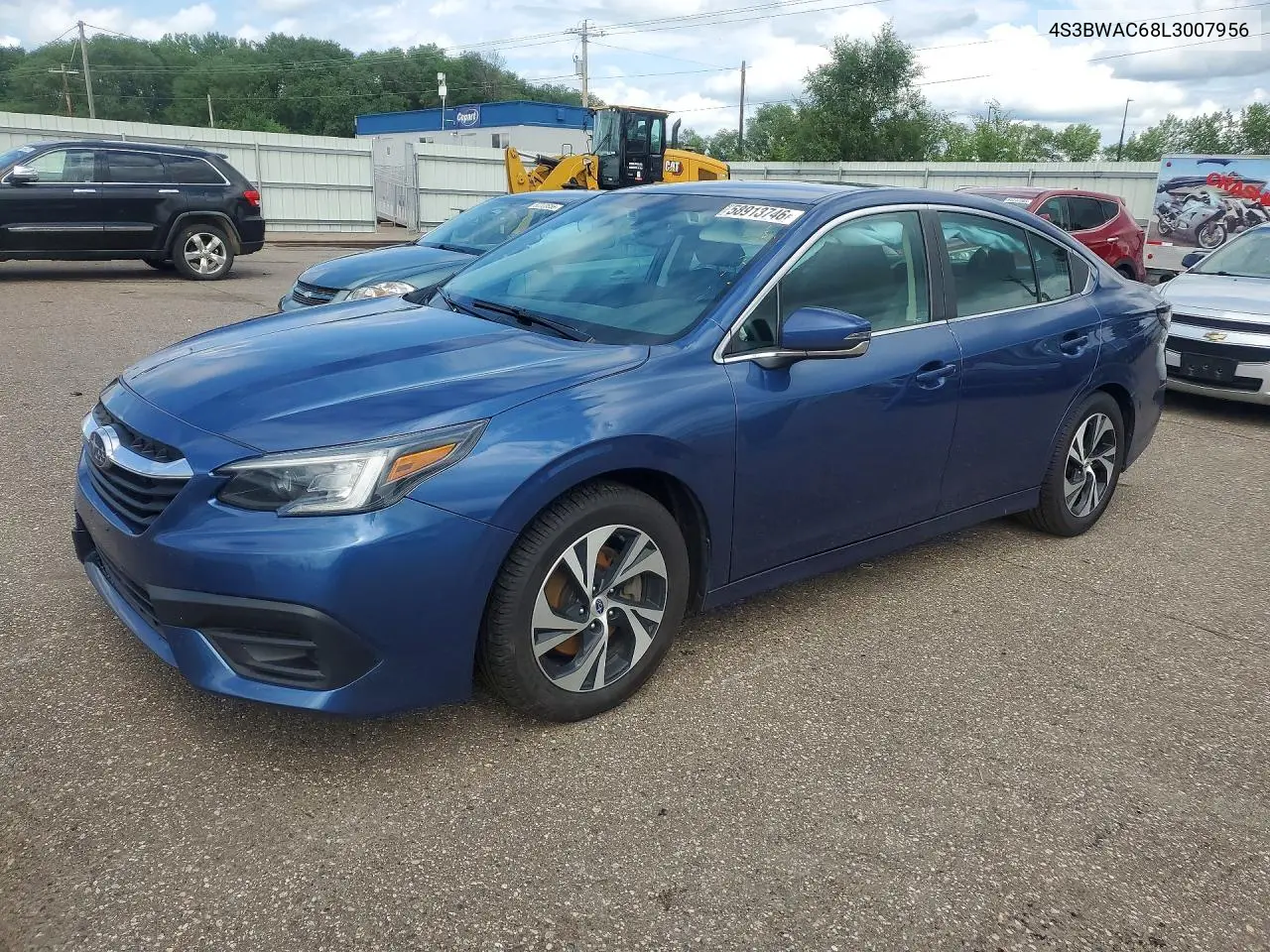 2020 Subaru Legacy Premium VIN: 4S3BWAC68L3007956 Lot: 58913746