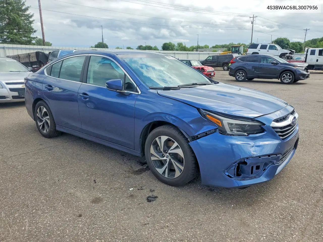 2020 Subaru Legacy Premium VIN: 4S3BWAC68L3007956 Lot: 58913746