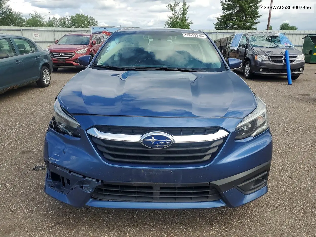2020 Subaru Legacy Premium VIN: 4S3BWAC68L3007956 Lot: 58913746